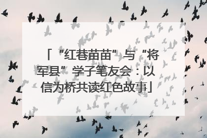 “红巷苗苗”与“将军县”学子笔友会：以信为桥共读红色故事
