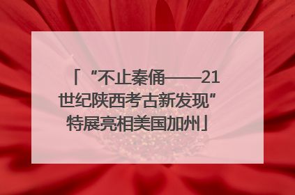 “不止秦俑——21世纪陕西考古新发现”特展亮相美国加州