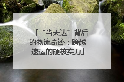 “当天达”背后的物流奇迹：跨越速运的硬核实力