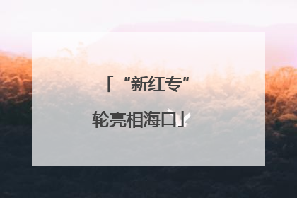 “新红专”轮亮相海口