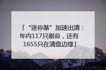 “迷你基”加速出清：年内117只谢幕，还有1655只在清盘边缘