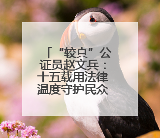 “较真”公证员赵文兵：十五载用法律温度守护民众权益