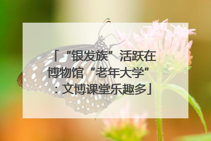 “银发族”活跃在博物馆“老年大学”：文博课堂乐趣多