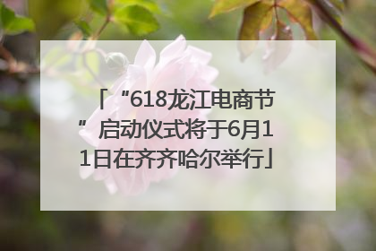 “618龙江电商节”启动仪式将于6月11日在齐齐哈尔举行