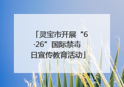 灵宝市开展“6·26”国际禁毒日宣传教育活动