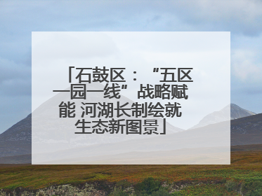 石鼓区：“五区一园一线”战略赋能 河湖长制绘就生态新图景