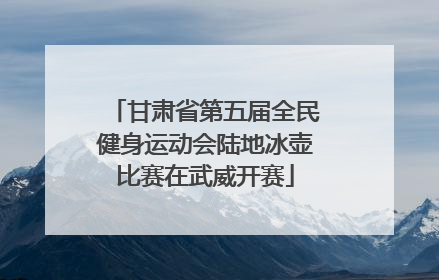 甘肃省第五届全民健身运动会陆地冰壶比赛在武威开赛