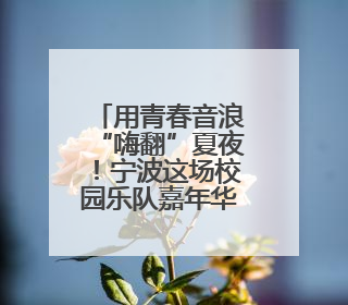 用青春音浪“嗨翻”夏夜！宁波这场校园乐队嘉年华火爆“出圈”