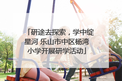 研途去探索，学中绽星河 乐山市中区杨湾小学开展研学活动