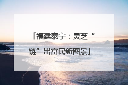福建泰宁：灵芝“链”出富民新图景