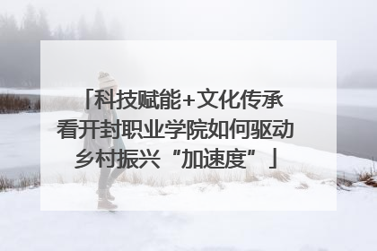 科技赋能+文化传承 看开封职业学院如何驱动乡村振兴“加速度”