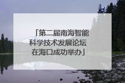 第二届南海智能科学技术发展论坛在海口成功举办