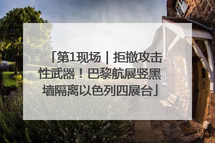 第1现场｜拒撤攻击性武器！巴黎航展竖黑墙隔离以色列四展台