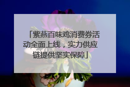 紫燕百味鸡消费券活动全面上线，实力供应链提供坚实保障