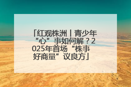 红观株洲丨青少年“心”事如何解？2025年首场“株事好商量”议良方