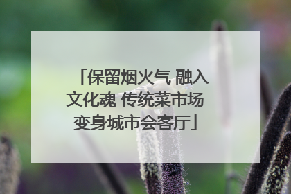 保留烟火气 融入文化魂 传统菜市场变身城市会客厅