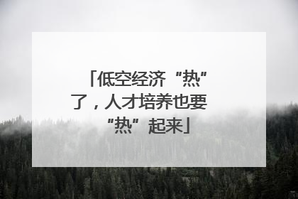 低空经济“热”了，人才培养也要“热”起来