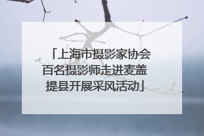 上海市摄影家协会百名摄影师走进麦盖提县开展采风活动