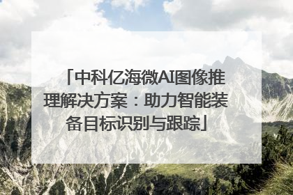 中科亿海微AI图像推理解决方案：助力智能装备目标识别与跟踪
