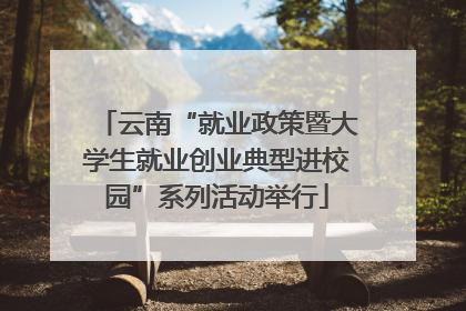 云南“就业政策暨大学生就业创业典型进校园”系列活动举行