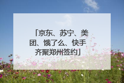 京东、苏宁、美团、饿了么、快手齐聚郑州签约