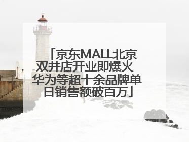 京东MALL北京双井店开业即爆火 华为等超十余品牌单日销售额破百万