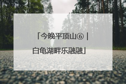 今晚平顶山⑥｜白龟湖畔乐融融