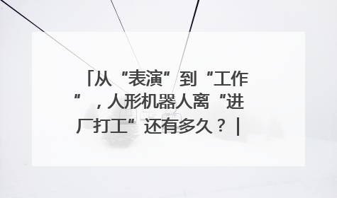 从“表演”到“工作”，人形机器人离“进厂打工”还有多久？｜机器人商业新纪元