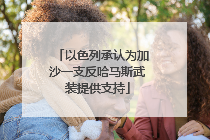 以色列承认为加沙一支反哈马斯武装提供支持