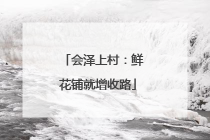 会泽上村：鲜花铺就增收路