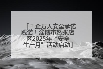 千企万人安全承诺践诺！淄博市暨张店区2025年“安全生产月”活动启动