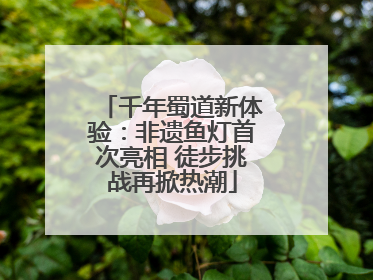千年蜀道新体验：非遗鱼灯首次亮相 徒步挑战再掀热潮