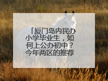 厦门岛内民办小学毕业生，如何上公办初中？今年两区的推荐方案是这样