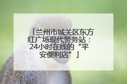 兰州市城关区东方红广场现代警务站：24小时在线的“平安便利店”