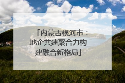 内蒙古根河市：地企共建聚合力构建融合新格局