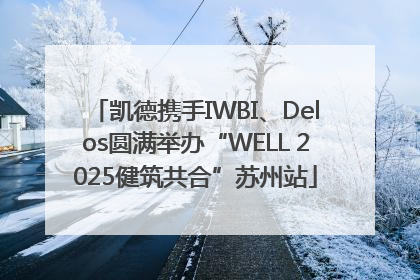 凯德携手IWBI、Delos圆满举办“WELL 2025健筑共合”苏州站