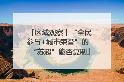 区域观察丨“全民参与+城市荣誉”的“苏超”能否复制