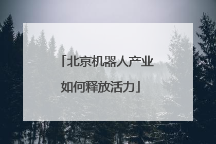 北京机器人产业如何释放活力