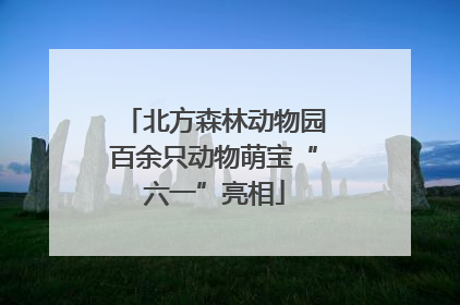 北方森林动物园百余只动物萌宝“六一”亮相