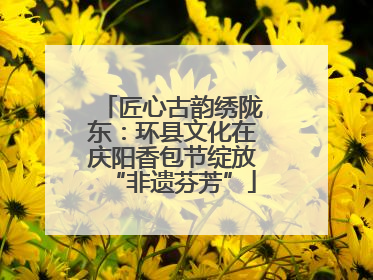 匠心古韵绣陇东：环县文化在庆阳香包节绽放“非遗芬芳”
