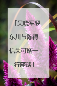 吴晓军罗东川与陈得信朱可炳一行座谈