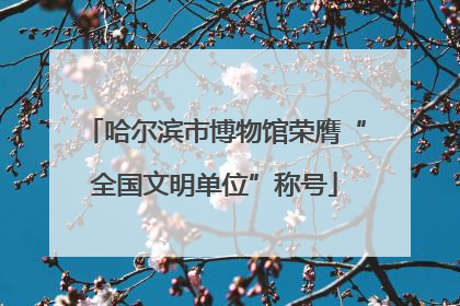 哈尔滨市博物馆荣膺“全国文明单位”称号