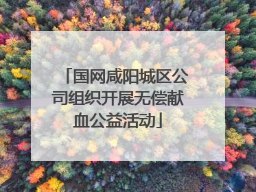 国网咸阳城区公司组织开展无偿献血公益活动