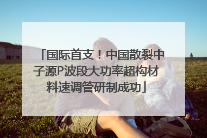 国际首支！中国散裂中子源P波段大功率超构材料速调管研制成功