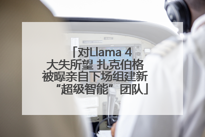 对Llama 4大失所望 扎克伯格被曝亲自下场组建新“超级智能”团队