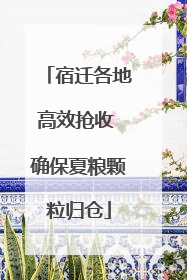 宿迁各地高效抢收 确保夏粮颗粒归仓