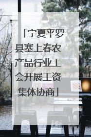宁夏平罗县塞上春农产品行业工会开展工资集体协商