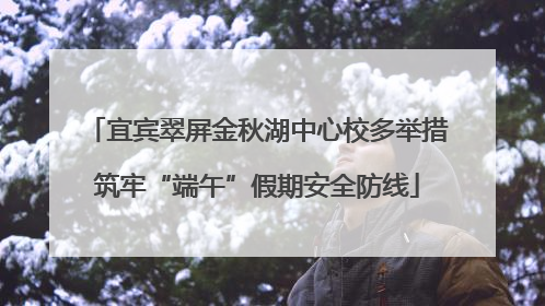 宜宾翠屏金秋湖中心校多举措筑牢“端午”假期安全防线