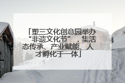 塑三文化创意园举办“非遗文化节”，集活态传承、产业赋能、人才孵化于一体