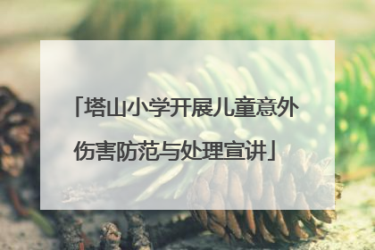 塔山小学开展儿童意外伤害防范与处理宣讲